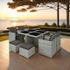 image 8 of Garden Table & Chairs Manhattan - 8 seats with cushions, dining table, rain cover - Light Grey