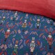 image 3 of Nutcracker Microfibre Reversible Duvet Cover Set with Pillowcase Blue | Single