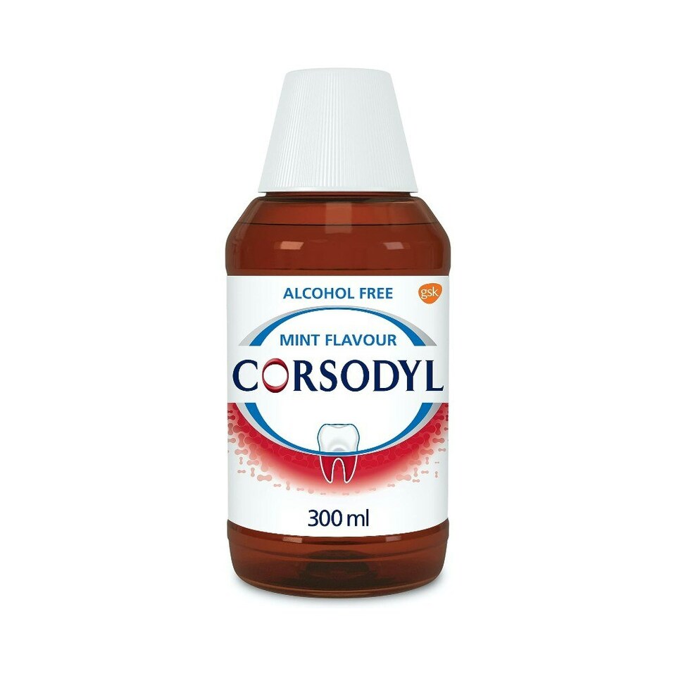 Corsodyl Mouthwash Original Alcohol Free 300ml x 6