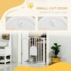 image 5 of PawHut 75-82 cm Pet Safety Gate Pressure Fit Stair w/ Small Door Double Locking