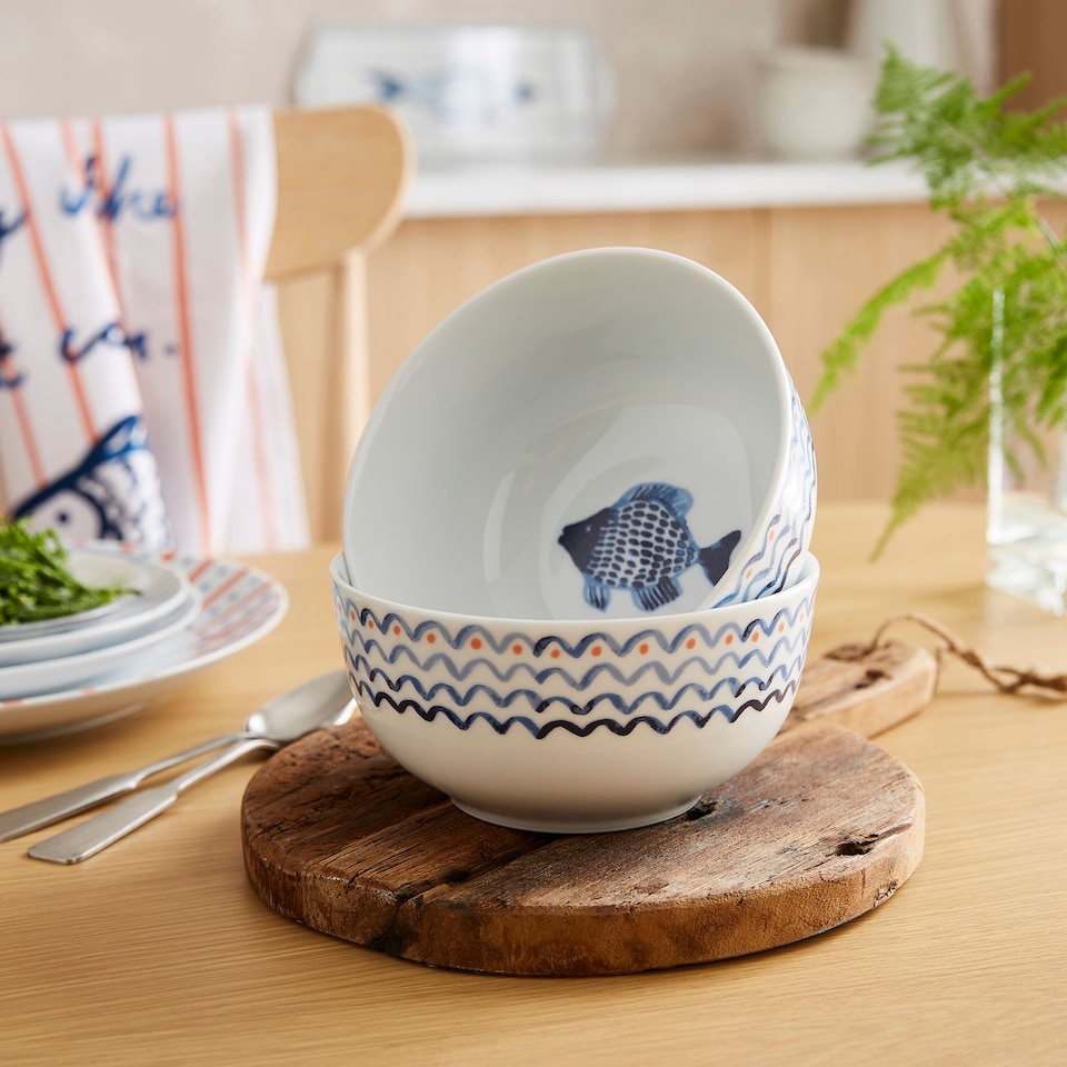 image 1 of Ulster Weavers Catch of the Day Bowl - Porcelain  Multi