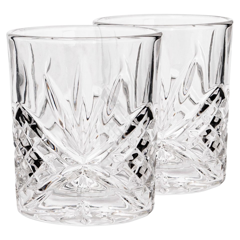 image 1 of Rink Drink Classic Whisky Glasses - 310ml - Pack of 2 | Clear | Clear
