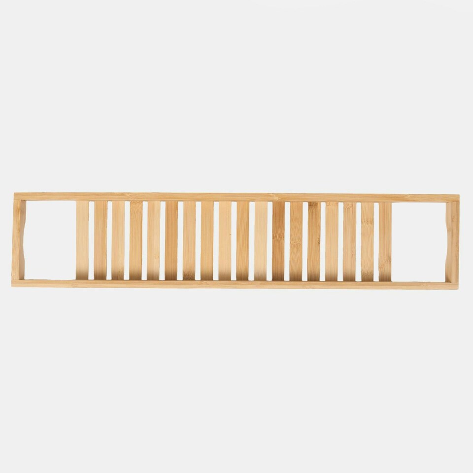 image 1 of OHS Bamboo Bathroom Storage Shelf Caddy Holder Bath Rack - Natural