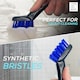 image 2 of Grout Tile Cleaning Brush Removes Mould and Dirt Removal Narrow Stiff Brushes for Kitchen & Bathroom | Blue | Black, Blue | 1