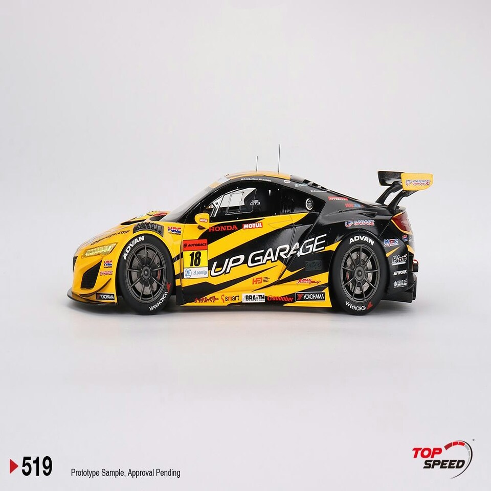image 1 of Honda NSX GT3 EVO22 #18 Up Garage NSX GT3 GT Series 1:18 Scale TSM TS0519