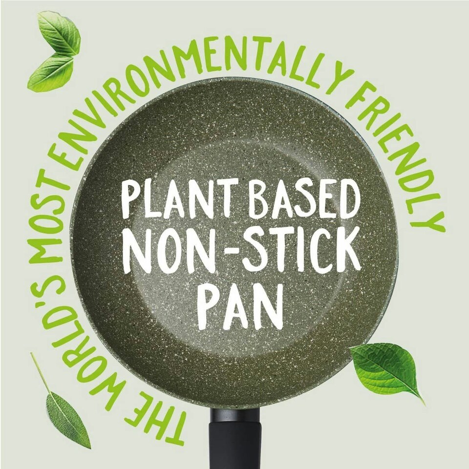image 1 of Prestige Eco Stock Pot with Glass Lid - Non Stick, Induction, Plant Based - 24cm