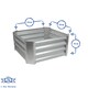 image 3 of Harbour Housewares Square Galvanised Steel Raised Garden Bed - 60cm x 60cm - Anthracite