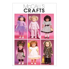 McCall's 6005 Paper Sewing Pattern – Doll Clothes, Size Fits 18 Inch Doll, Intermediate