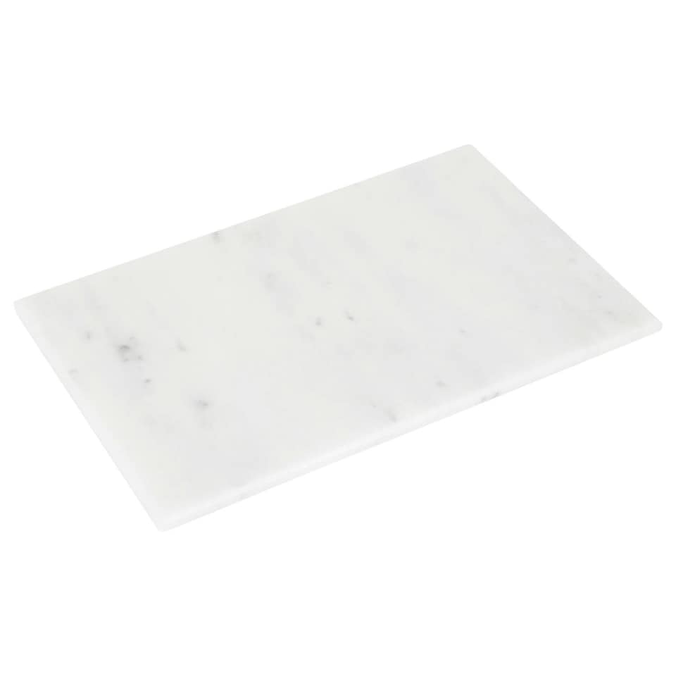 image 1 of Argon Tableware Rectangle Marble Chopping Board - 30cm x 20cm - White White