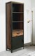 image 2 of Induse 1 Drawer Large Bookcase - Mango Wood/Iron - L37 x W65 x H190 cm - PP Sawn Finish | Brown
