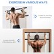 image 6 of SPORTNOW Pull Up Bar Doorway, Push Up Stand w/ Resistance Bands, Blue