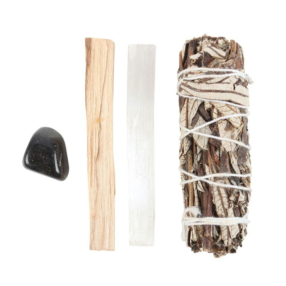 image 1 of Something Different Energy Cleansing Yerba Santa Sage Smudge Kit (Pack of 6) - Multicoloured - One Size