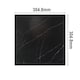 image 4 of Gr8 Home 36 x Self Adhesive Floor Tiles Black Marble Effect Square Planks 3.34m Square Flooring