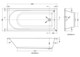 image 8 of Balterley Modern Round Single Ended Straight Shower Bath with Leg Set | White | European White | 1