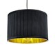image 1 of Sundance - Black Velvet Pleated 30cm Lamp Shade with Gold Inner Black | Gold