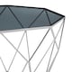 image 3 of Shalimar Octagonal Silver Side Table Silver