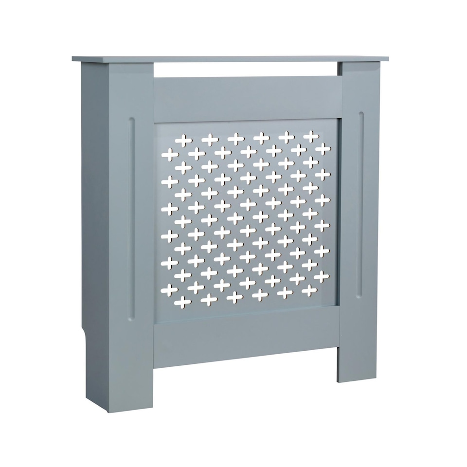 image 1 of Small Radiator Cover MDF Wooden Home Decorative Modern Design | Grey