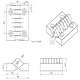 image 4 of Industrial Polyamide Plastic Hinge 64x65mm Door Hatch Locker Italian Made 4PK Black