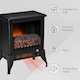 image 6 of HOMCOM Electric Fireplace Stove, Free standing Fireplace Heater with Realistic Flame Effect, Adjustable Temperature and Overheat Protection, Black