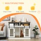 image 3 of PawHut Dog Crate Furniture for Small and Large Dogs with Movable Divider, White