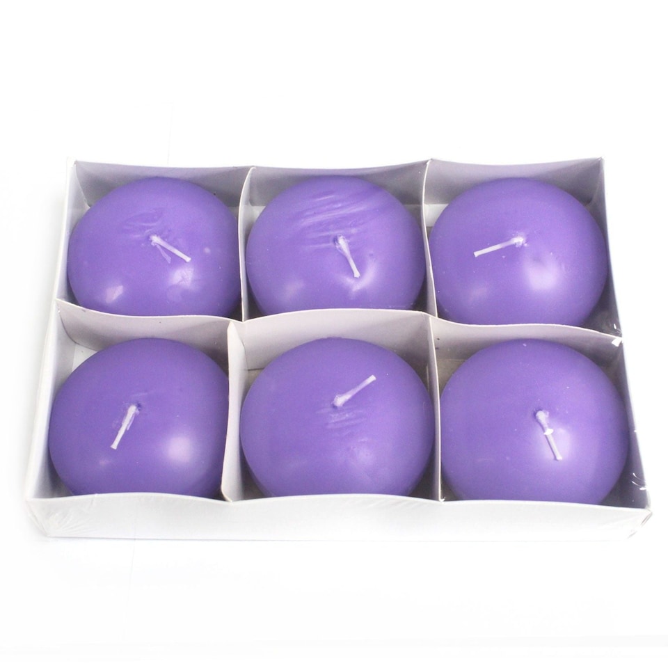 image 1 of Serenityy Large Floating Candle, Lilac, Unscented