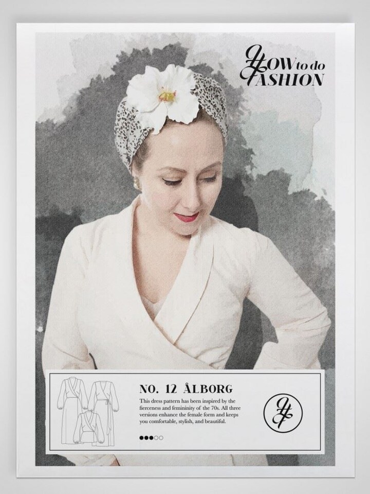 How To Do Fashion Aalborg Top & Dress Paper Sewing Pattern – Women’s Dresses, Tops & Vintage Style, Sizes 32–54, Intermediate