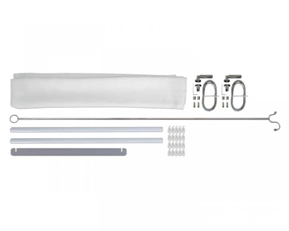 image 1 of Patio Cover Roof Blinds 3 x 4.25 - L290 x W54 cm - White | White