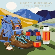 Words 'n' Wishes Traditional Open Birthday Card for a Male, Birthday Card for Male, Multi-Coloured 197 x 152 mm