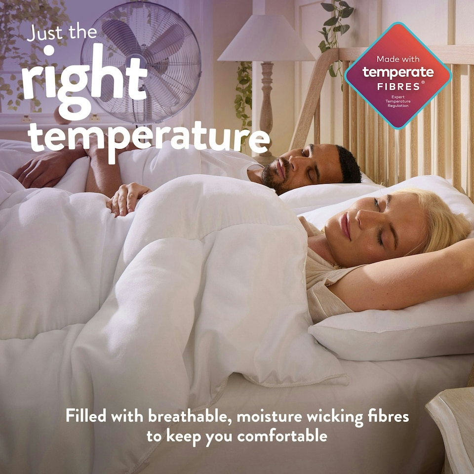image 1 of Slumberdown 4.5 Tog Lightweight Duvet, Hypoallergenic Quilt, Made in the UK, King