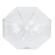 image 3 of X-Brella Just Married Dome Umbrella - Clear/White - One Size