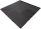image 3 of 8pcs Black EVA Gym Flooring Puzzle Mat 60x60cm Interlocking Non Slip Floor Tiles for Home Workout, Yoga & Fitness | Black
