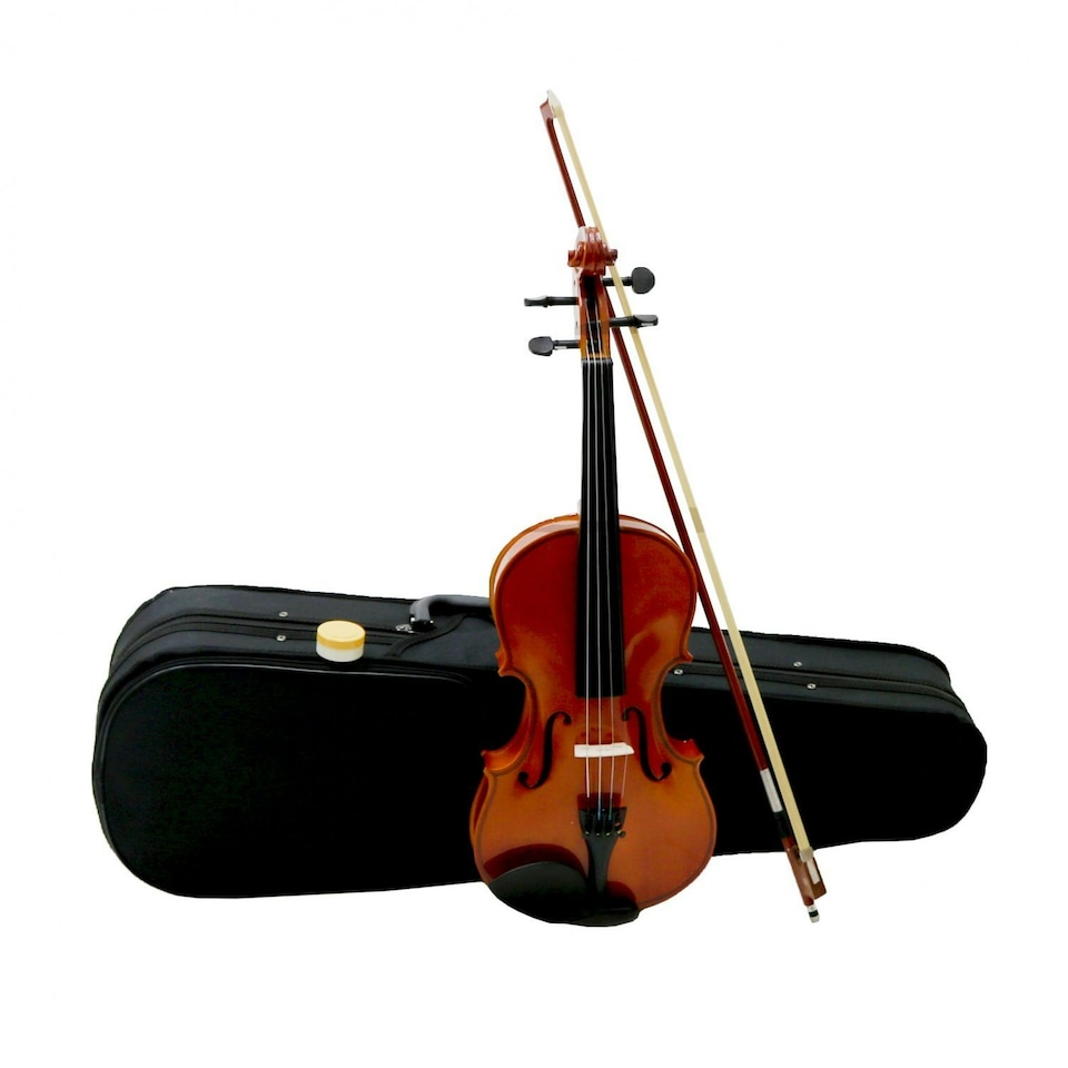 image 1 of Oypla Full Size 4/4 Acoustic Violin Set With Case, Bow & Rosin