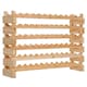 image 1 of HOMCOM 72 Bottle Shelf Wine Rack Holder Stand, Storage Pine Wood