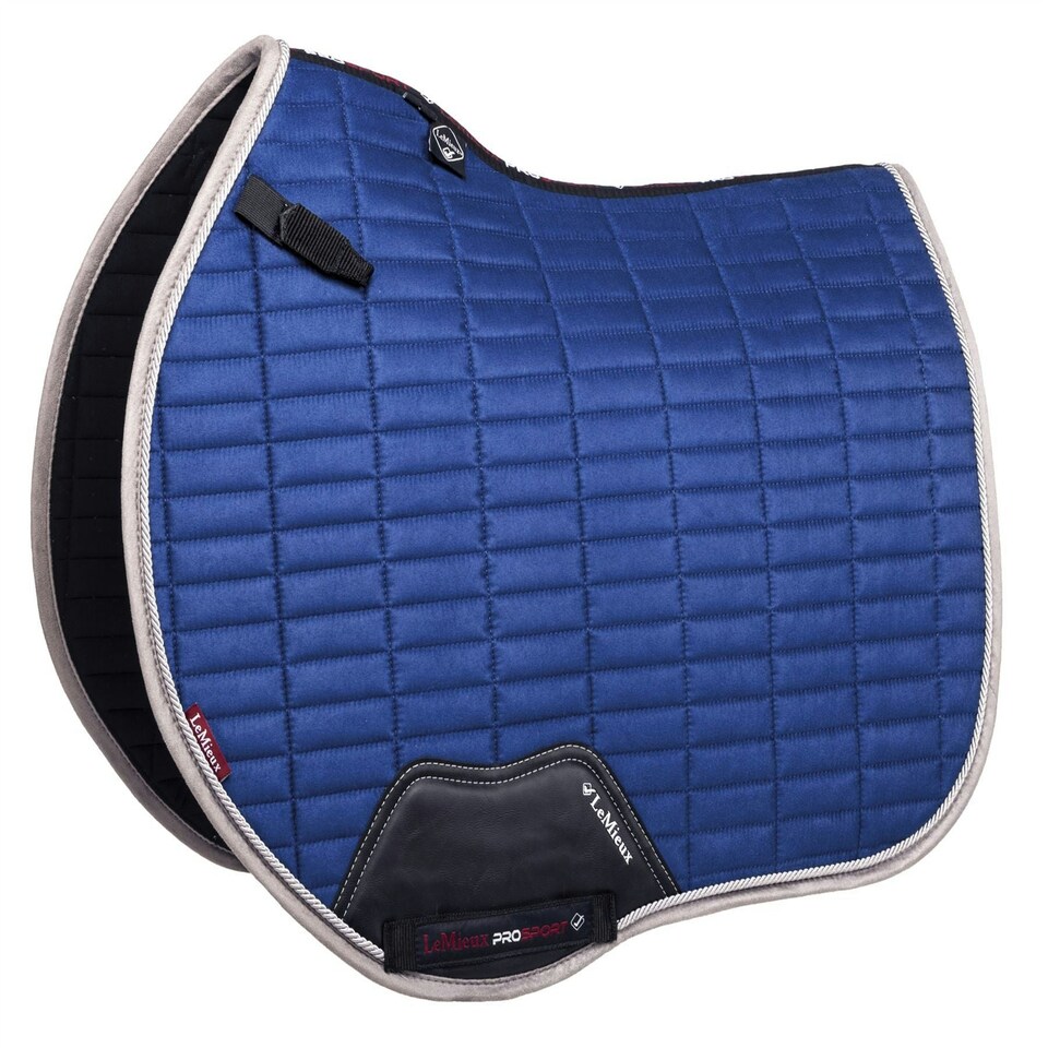 image 1 of LeMieux Suede EuroJump Square Blue | Large