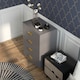 image 6 of HOMCOM Bedroom Chest of Drawers, 4-Drawer Dresser with Aluminium Legs