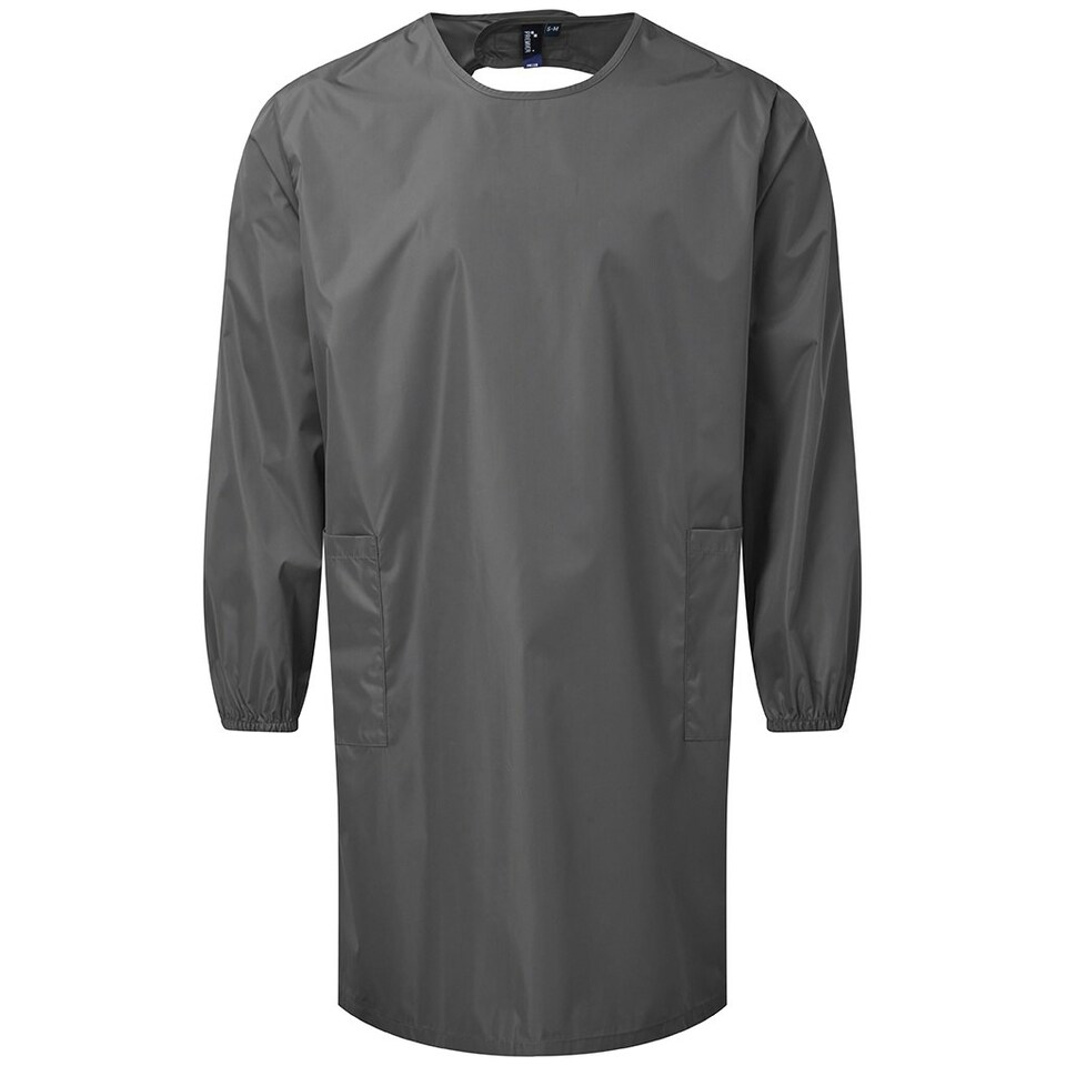 image 1 of Premier Unisex Adult All Purpose Long-Sleeved Gown - Dark Grey - S-M