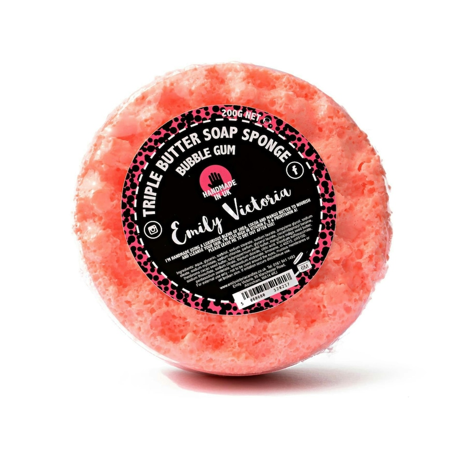 Triple Butter Soap Sponge - Bubble Gum