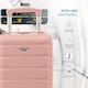 image 4 of Flight Knight Lightweight 2 Wheel ABS Hard Suitcase Cabin Hand Luggage 100+ Airlines Approved - British Airways, Ryanair & easyJet Free Carry On 40x20x25cm Pink | Rose | Cabin Bag
