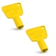 image 1 of Triangle Utility Key, Gas & Electric Meter Key with Triangular Socket - 2pcs