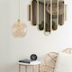 image 3 of ValueLights Bellamy Easy Fit Amber Glass Globe Lampshade Ceiling Light Shade
