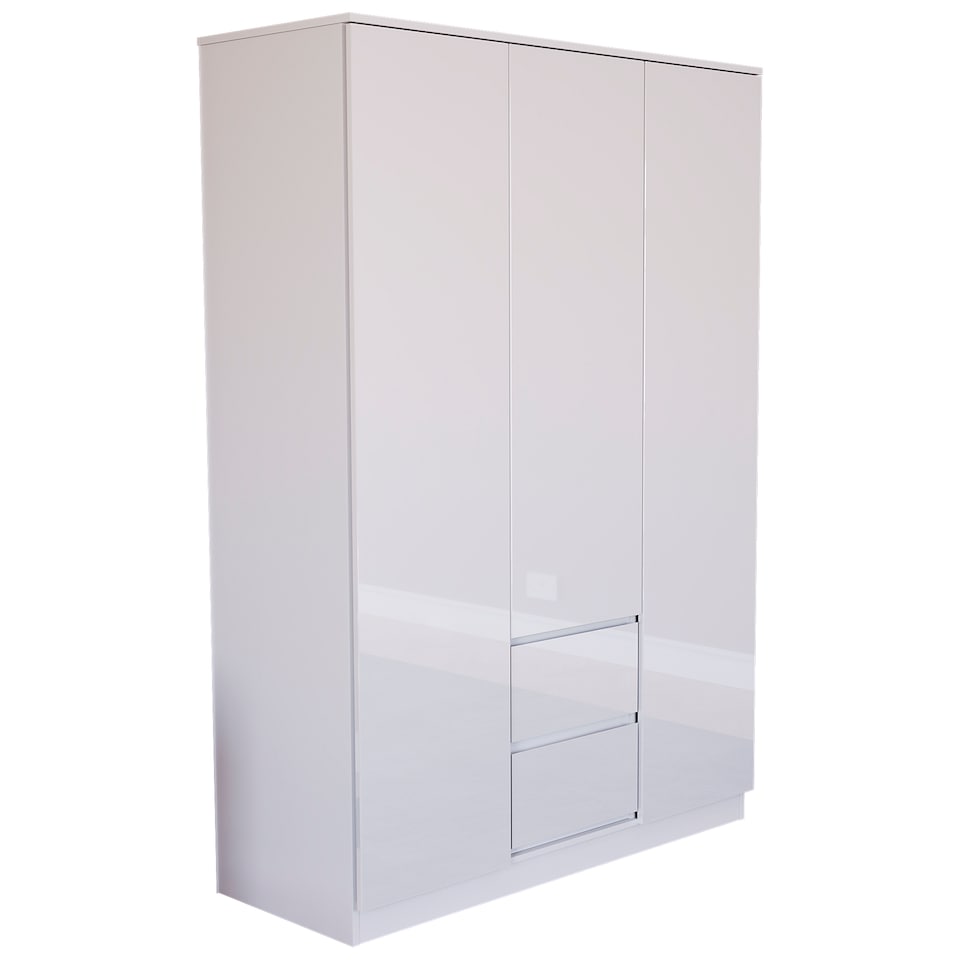 image 1 of Vida Designs Glinton 3 Door 2 Drawer Wardrobe With Clothes Rail, White