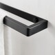image 4 of House of Home Wall Mounted Black Towel Holder 40cm Rectangle Rail