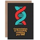 image 1 of Combined DNA Helix Funny Joke Congratulations New Baby Card