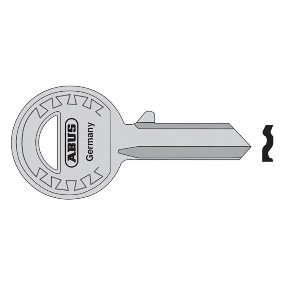 Abus Mechanical 24-41-885 Right Hand 4 Pin Key Blank - Multi Colour - One Size