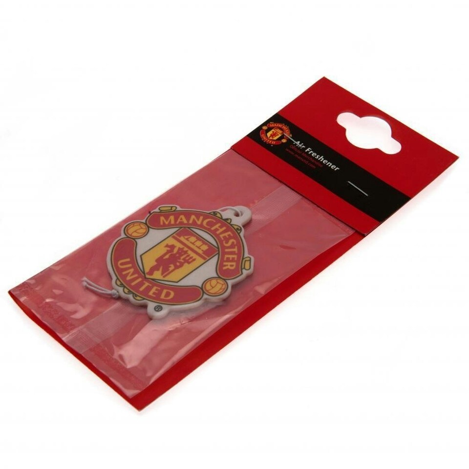 image 1 of Manchester United FC Crest Air Freshener - Red/Yellow - One Size