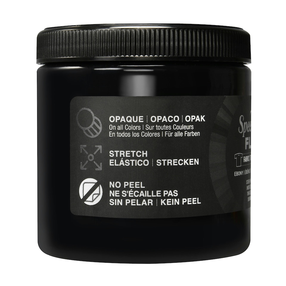 image 1 of Speedball Flex Screen Printing Fabric Ink, Ebony, 8oz