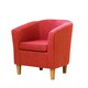 image 1 of Alderwood Fabric Tub Chair - Red