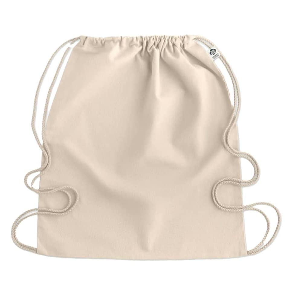 image 1 of MidOcean Yuki Organic Cotton Drawstring Bag - Beige - One Size | Brown | One Size