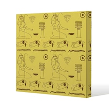 Pattern of Egyptian hieroglyphics (Canvas Print) 127 x 127 x 4cm