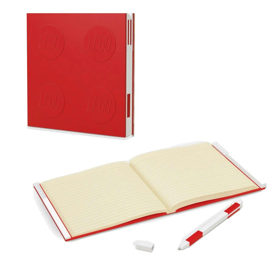 LEGO 2.0 Locking Notebook & Gel Pen - Red LEG52439